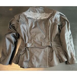 Street & Steel Ride The Life Women's Motorcycle Armour Jacket Size M Y2K